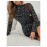 Women's Slim-Fit Leopard Print Mini Dress - Short Bell Sleeve & Double-Layer Flare Party Dress, Night Out Dress, Daily Wear Dress - Machine Washable Round Neck Short Length for all-Season (No Bulk Added)