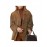 Women's Elegant Retro Brown Winter Blazer Jacket - Oversized Collar & Button Front, Single-Breasted Closure, Long Sleeve Coat for Fall/Winter, Casual & Professional Wear (Size Chart Recommended)