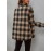 Elegant Women's Plaid Shirt - Polyester, Machine Washable, Non-Sheer, Collared, All-Season Fashion Blouse