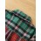 Contrast Color Plaid Shirt - Stylish Pocket Detail for Casual Wear