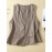 Women's Breathable Linen Sleeveless V-Neck Tank Top - Solid Color Button-Front Summer Blouse, Casual Sleeveless Vest for Beachwear, Dresses & Layering, Machine Washable Year-Round Tops