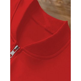 Women'S Red Midwife Graphic Zip-Up Jacket - Casual Long Sleeve Outerwear with 