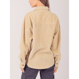 Women'S Winter Jacket - Elegant Long Sleeve Coat with Single-Breasted Button Front, Large Pockets - Warm Fall/Winter Outerwear for Everyday & Formal Events - SCACTO Women'S