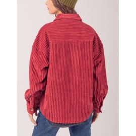 Women'S Winter Jacket - Elegant Long Sleeve Coat with Single-Breasted Button Front, Large Pockets - Warm Fall/Winter Outerwear for Everyday & Formal Events - SCACTO Women'S