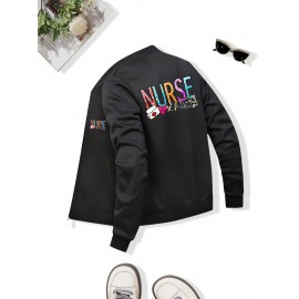 Women'S Casual Zip-Up Jacket with 