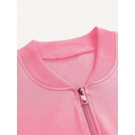 Women'S Casual Zip-Up Jacket with 